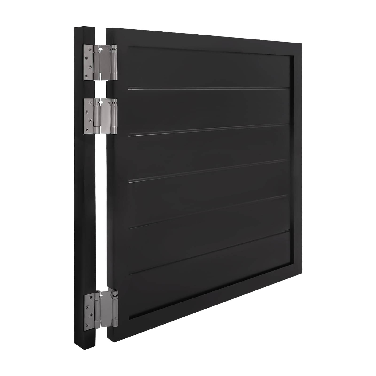 Solid Wood Swinging Cafe Doors - 35.4x35.4 Inch Black Saloon Style Doors with 3 Spring Hinges for Restaurants, Bars, Kitchens & Western Decor