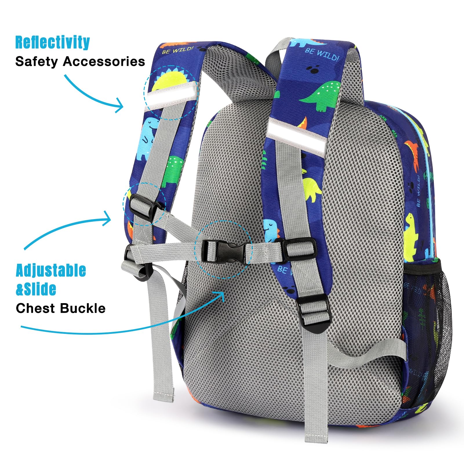 **Dinosaur Backpack for Boys 4-8 Years - 15 Inch Kids School Backpack for Elementary & Kindergarten - Lightweight & Durable STEAMEDBUN Backpack - Perfect for School, Travel & Daily Use**