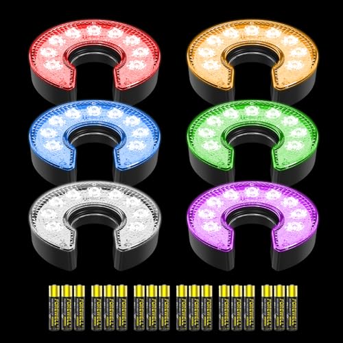 Battery Powered- RGB- C Shape- 6Pack