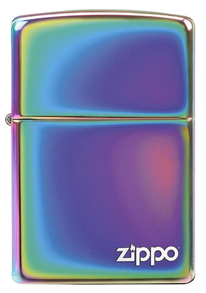 Classic Multi Color Zippo Logo Lighter - Windproof Refillable Metal Lighter for Outdoor Camping, Hiking & Everyday Carry (ECDC)