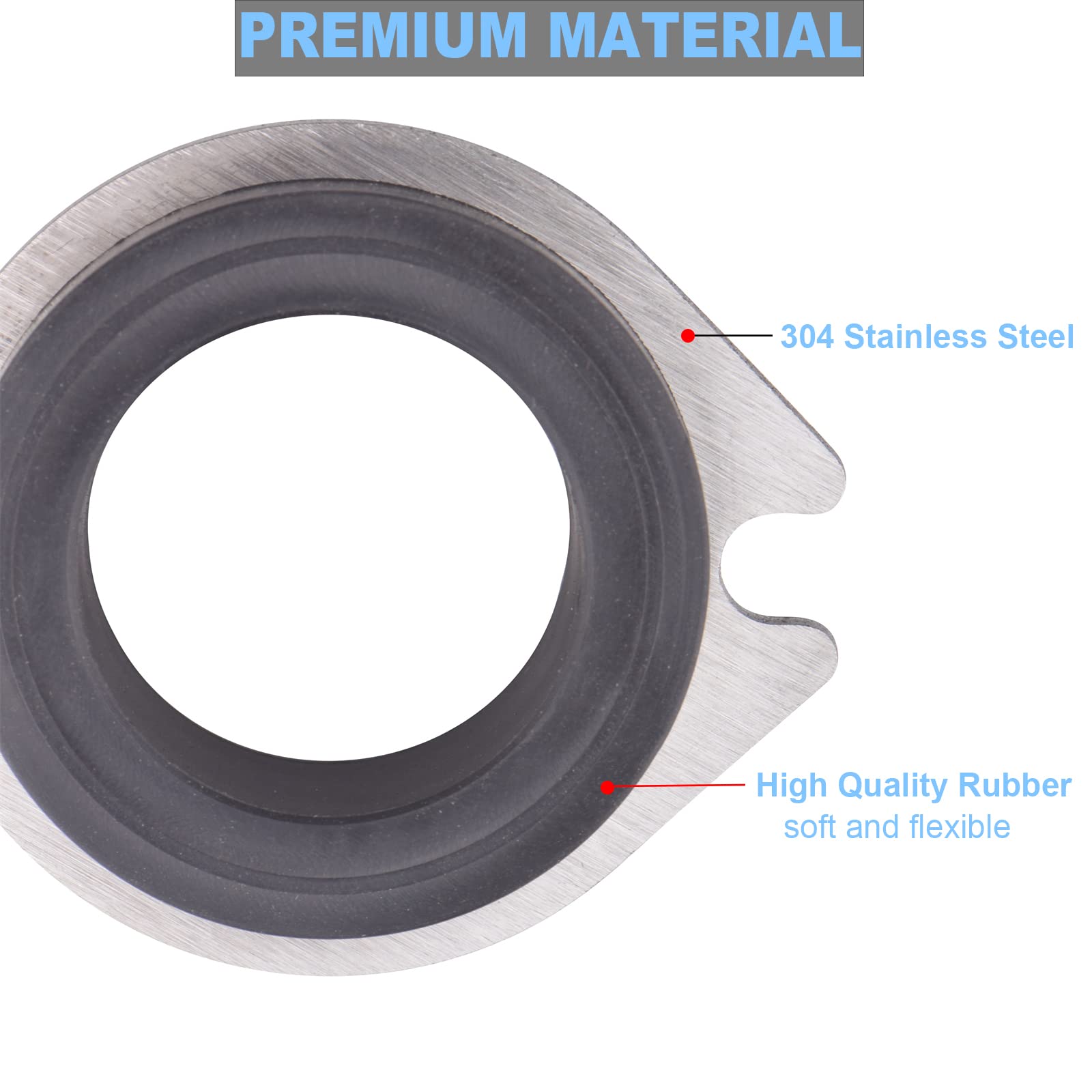 2 Pack Flex Coupler 75499 - Garbage Disposal Replacement Parts Compatible with Insinkerator, Flexible Discharge Anti-Vibration Tailpipe Mount Coupling - Replaces Part #74085 - Perfect for Kitchen Sink Waste Disposal System Installation & Maintenance