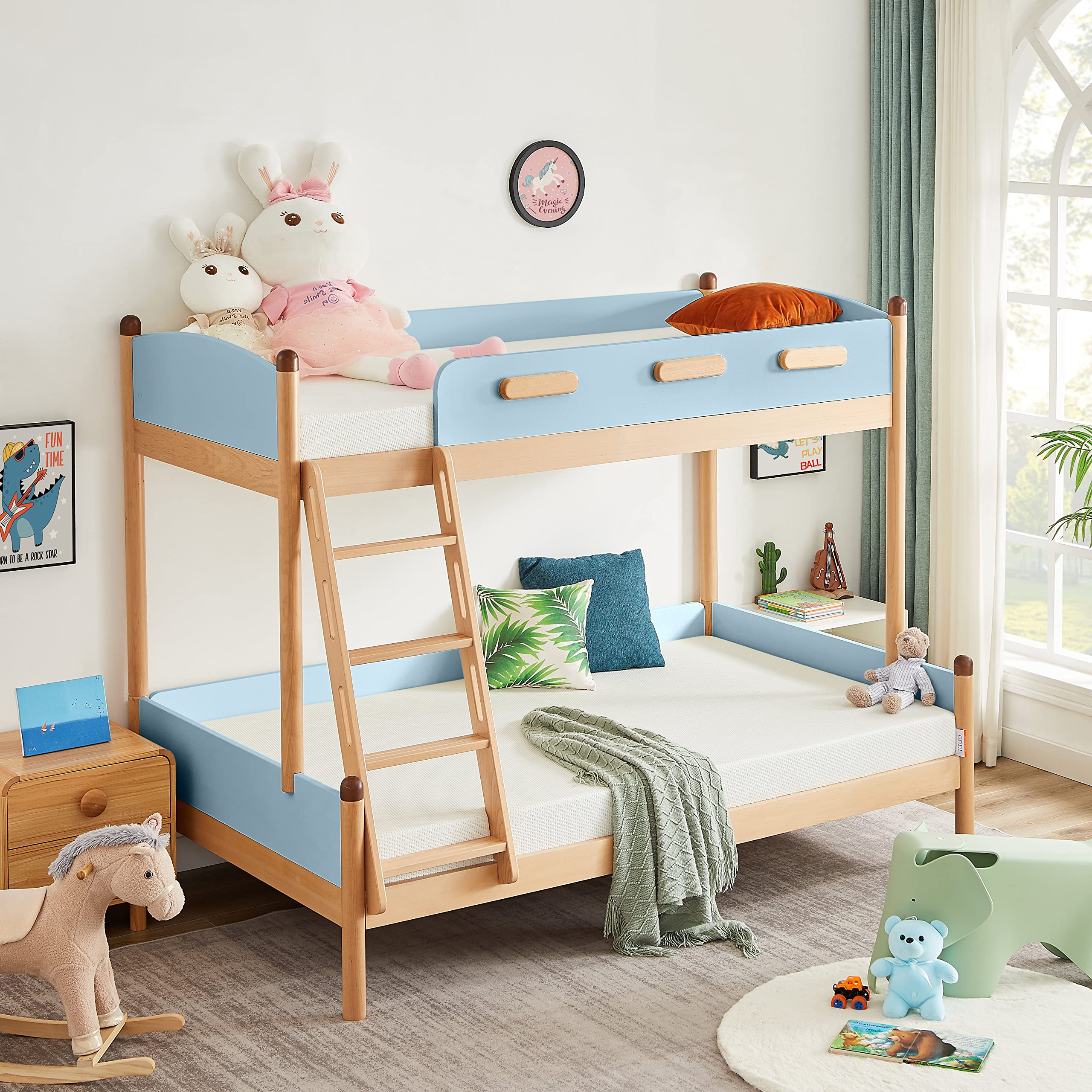 5 Inch Twin Size Green Tea Cooling Gel Memory Foam Mattress - Medium Firm Kids Bed Mattress in a Box for Bunk Beds & Trundle Beds | Pressure Relief & Breathable | CertiPUR-US Certified | Perfect for Children's Bedrooms, Guest Rooms & Dormitories