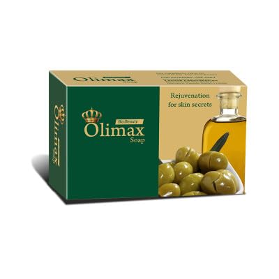 Olimax Natural Olive Oil Soap for Skin Rejuvenation - Pack of 3 Bars | Moisturizing & Anti-Aging Face & Body Cleanser | Perfect for Dry, Sensitive Skin & Daily Skincare Routine