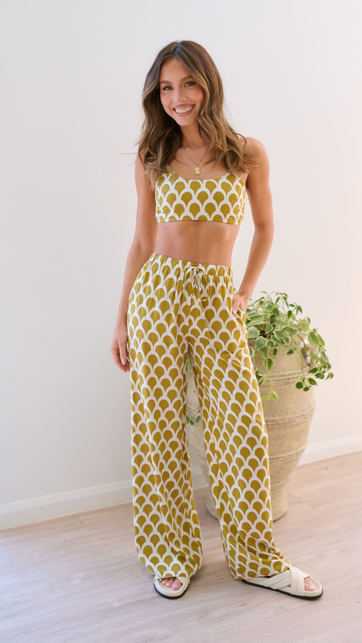 Layne Women's Mustard Print Crop Top | Trendy Short Sleeve Summer Shirt | Perfect for Beach, Music Festivals & Casual Outfits