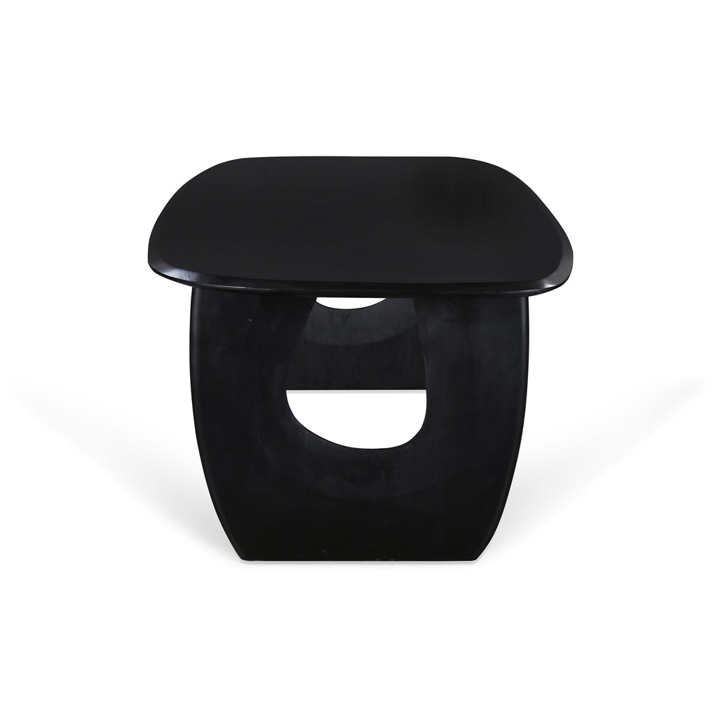 2.2m Full Black Dining Table - Modern Large Dining Room Table for Family Gatherings & Dinner Parties