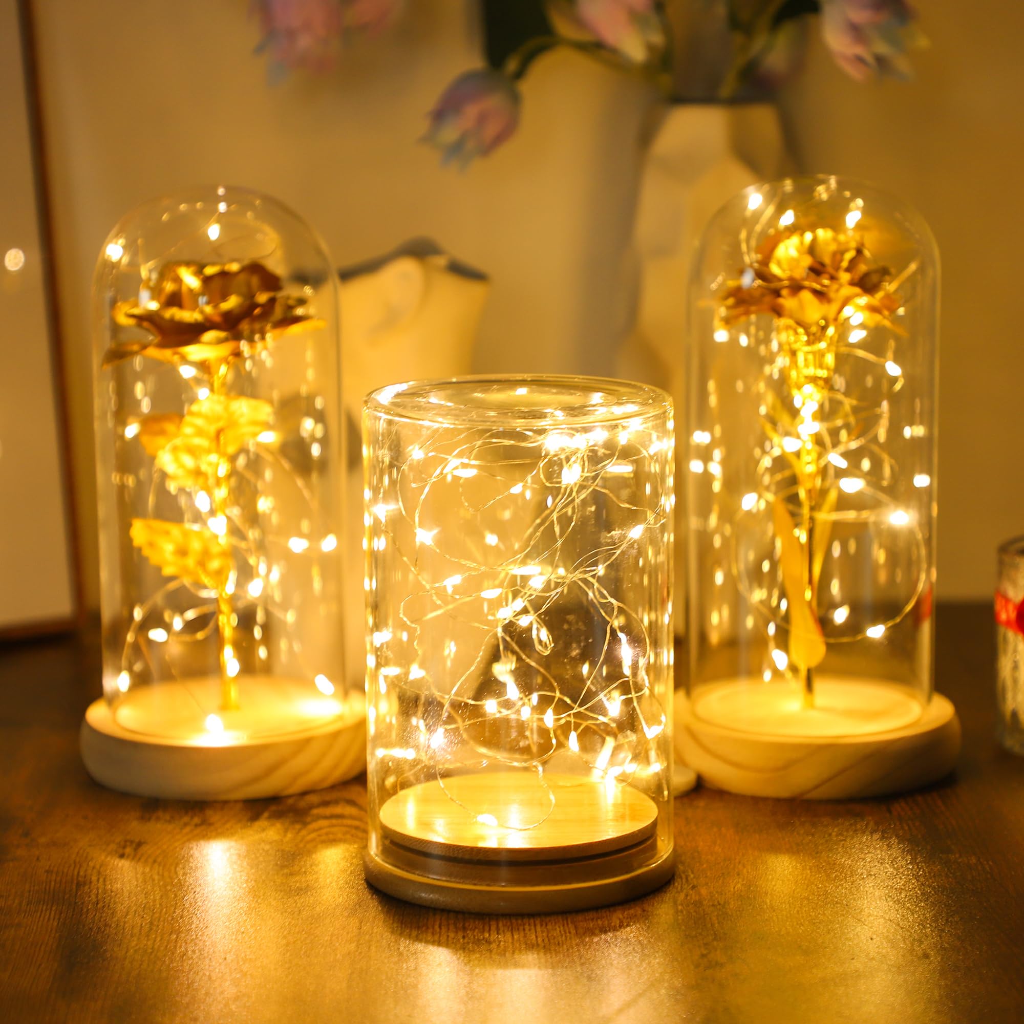 12 Pack Fairy Lights Battery Operated - 7 ft 20 LED Mini String Lights for Bedroom, Table, Party & Birthday Decorations (Warm White) | Perfect for Home, Wedding, Christmas Tree & Outdoor Decor