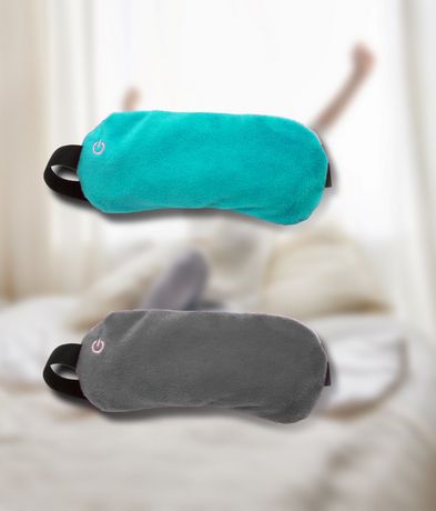 SHARPER IMAGE SMG2001BK Vibrating Eye Mask for Relaxation & Sleep - Relieve Eye Strain, Reduce Puffiness & Dark Circles - Perfect for Travel, Meditation & Stress Relief