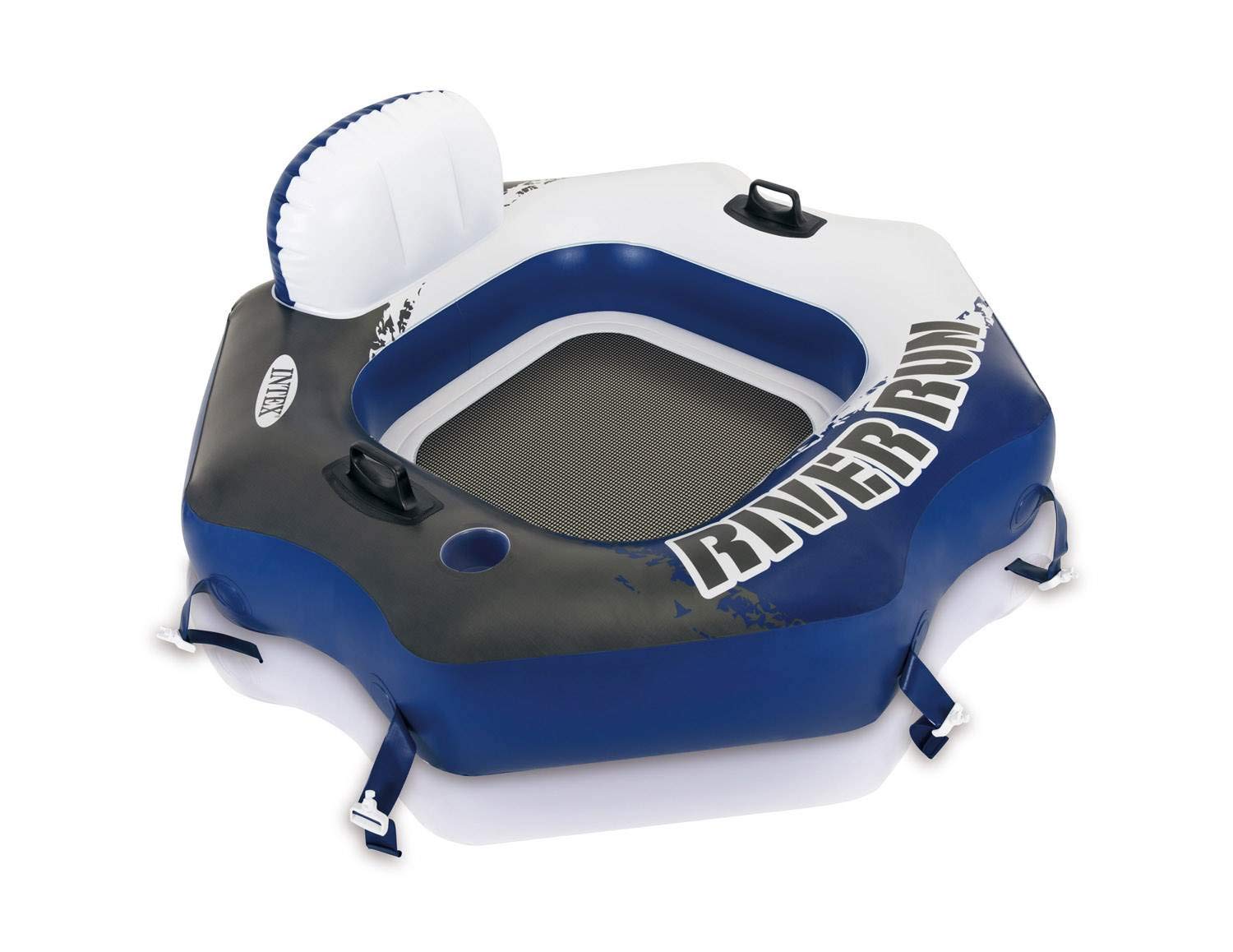 Intex 58854EP River Run Connect Lounge Inflatable Floating Water Tube (7 Pack) - Premium Pool Floats for Adults & Kids, Heavy Duty Vinyl Rafts for Lakes, Rivers & Beach Vacations
