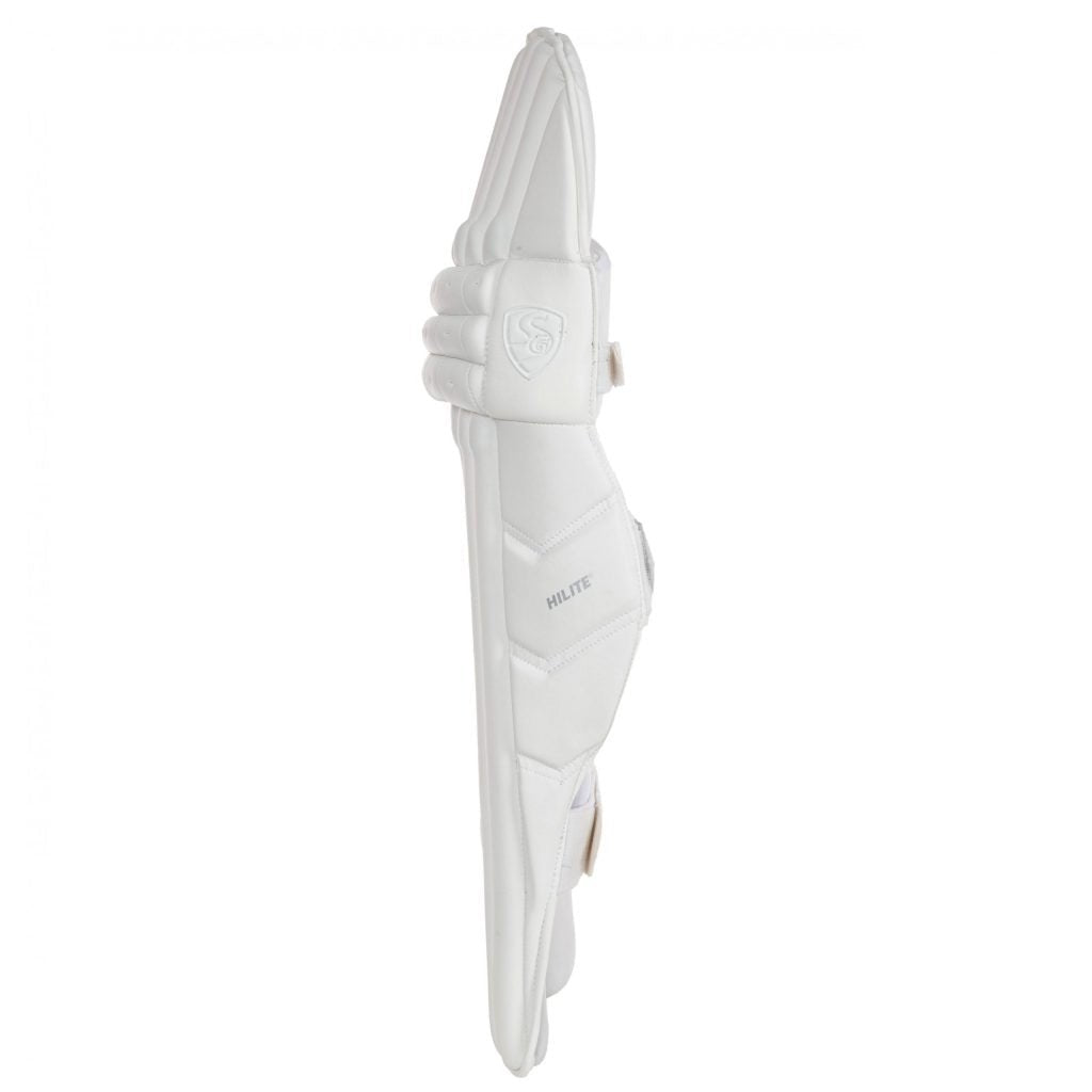 SG Hilite White Cricket Batting Pads for Adults - Right Handed (RH) - Perfect for Professional Matches & Practice Sessions
