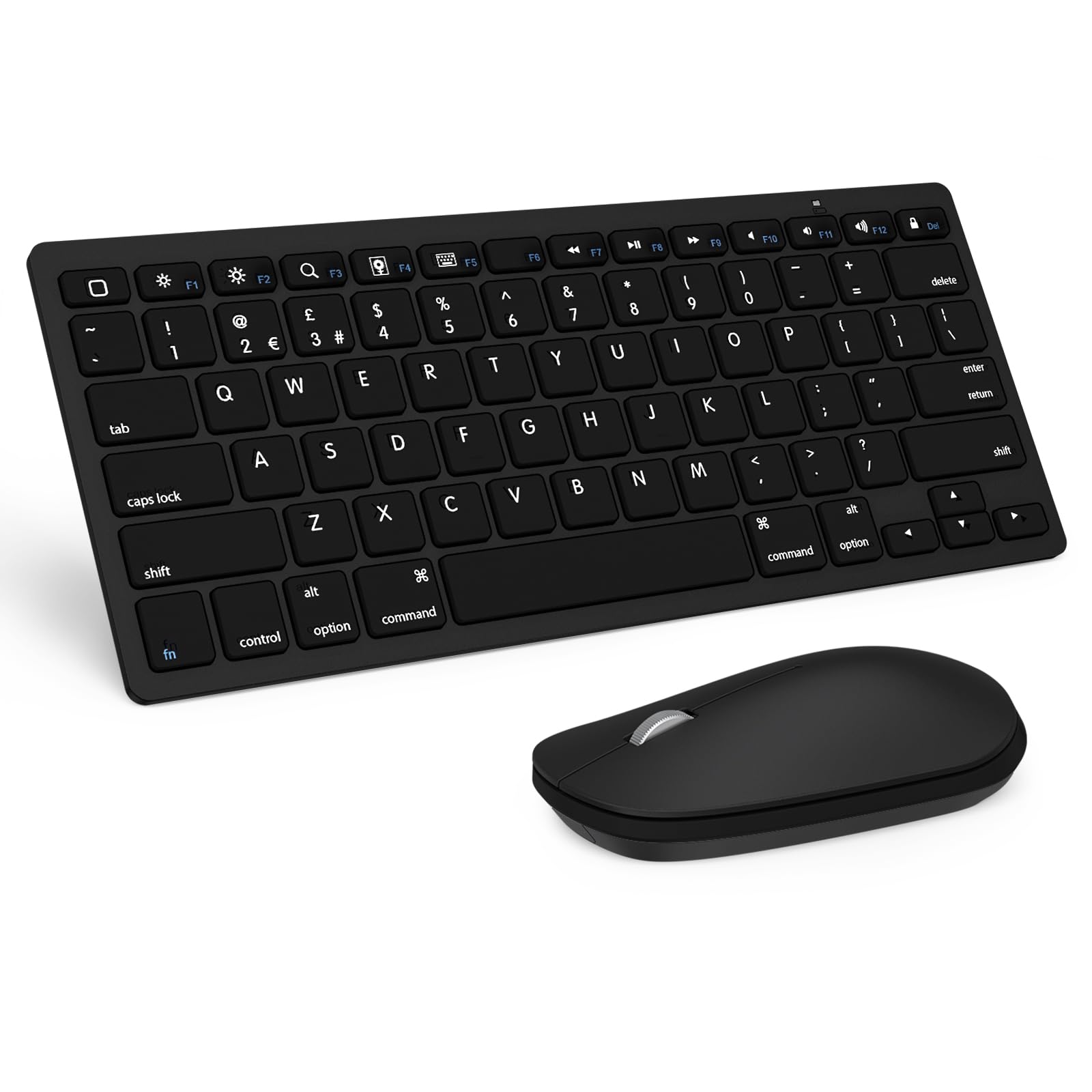SPARIN Wireless Bluetooth Keyboard and Mouse Combo for iPad 11th/10th Gen, iPad Air 13/11 inch, iPad Pro 13/12.9/11 inch, iPad 9th/8th Gen & iPad Mini 7th/6th Gen - Compatible with iOS 13+ (Black) | Perfect for Work, Study & Home Office Use