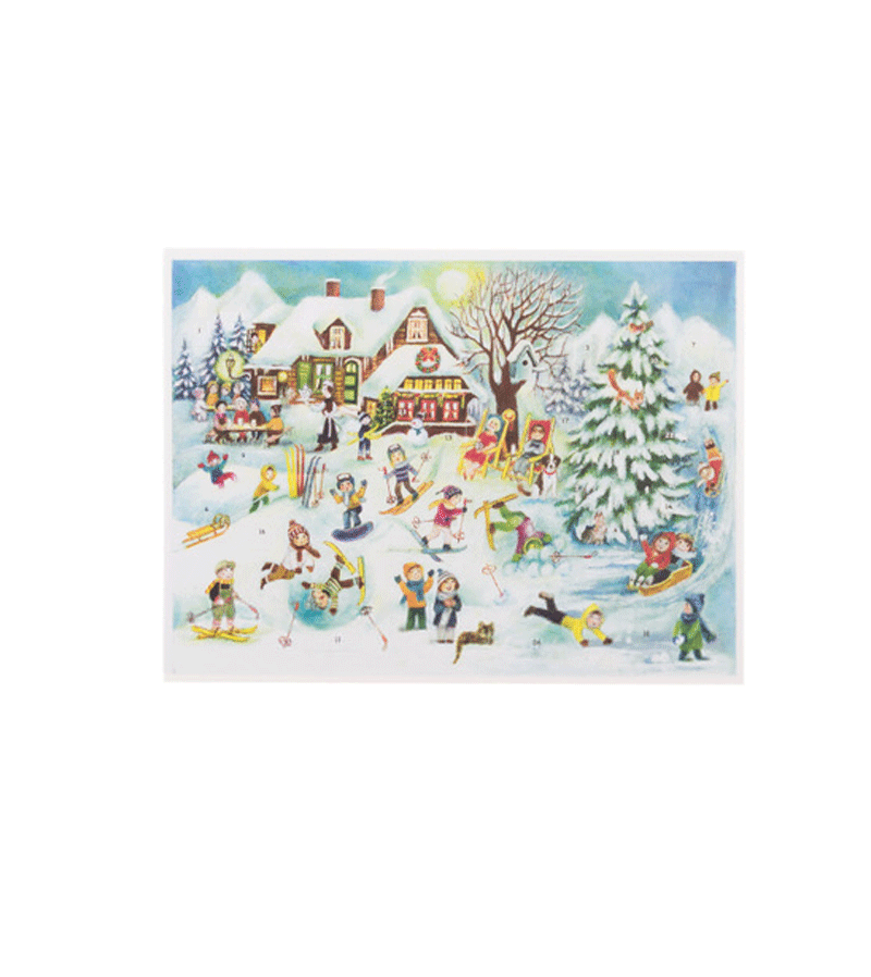 24-Day Winter Fun Advent Calendar Card - Countdown to Christmas with Daily Surprises | Perfect for Holiday Gifts, Family Activities & Festive Decorations