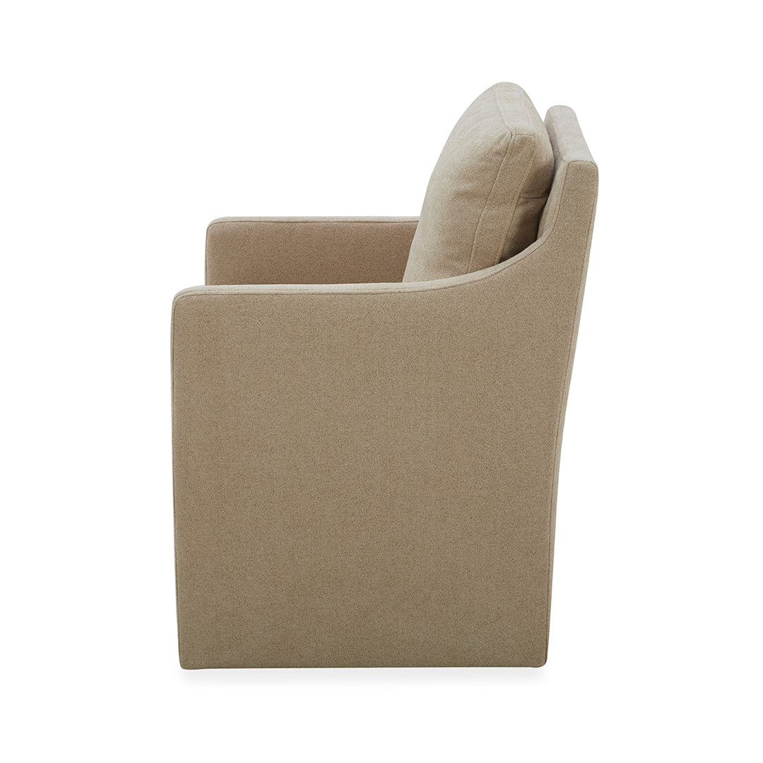 Premium Upholstered Dining Arm Chair - Comfortable Modern Accent Chair for Kitchen, Dining Room & Home Office - Elegant Seating Solution for Family Meals & Entertaining