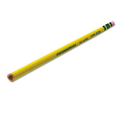 Tri-Write Woodcase Pencils HB #2 - Pack of 12 Yellow Pencils for School, Office & Art Sketching | Smooth Writing & Durable Design