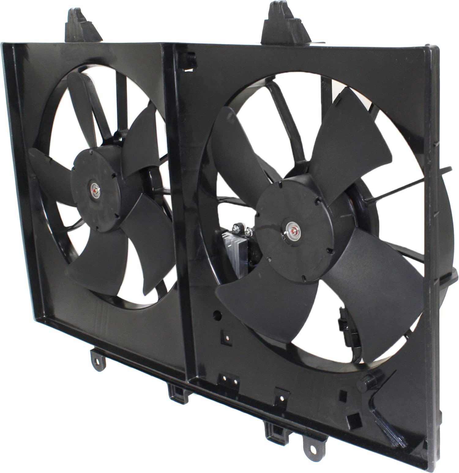 Go-Parts Radiator Fan Assembly with Control Module for Infiniti M35 (2006-2008) & M45 (2006-2010) - Direct Replacement for 2007 2008 2009 Models - Perfect for Engine Cooling & Overheating Prevention