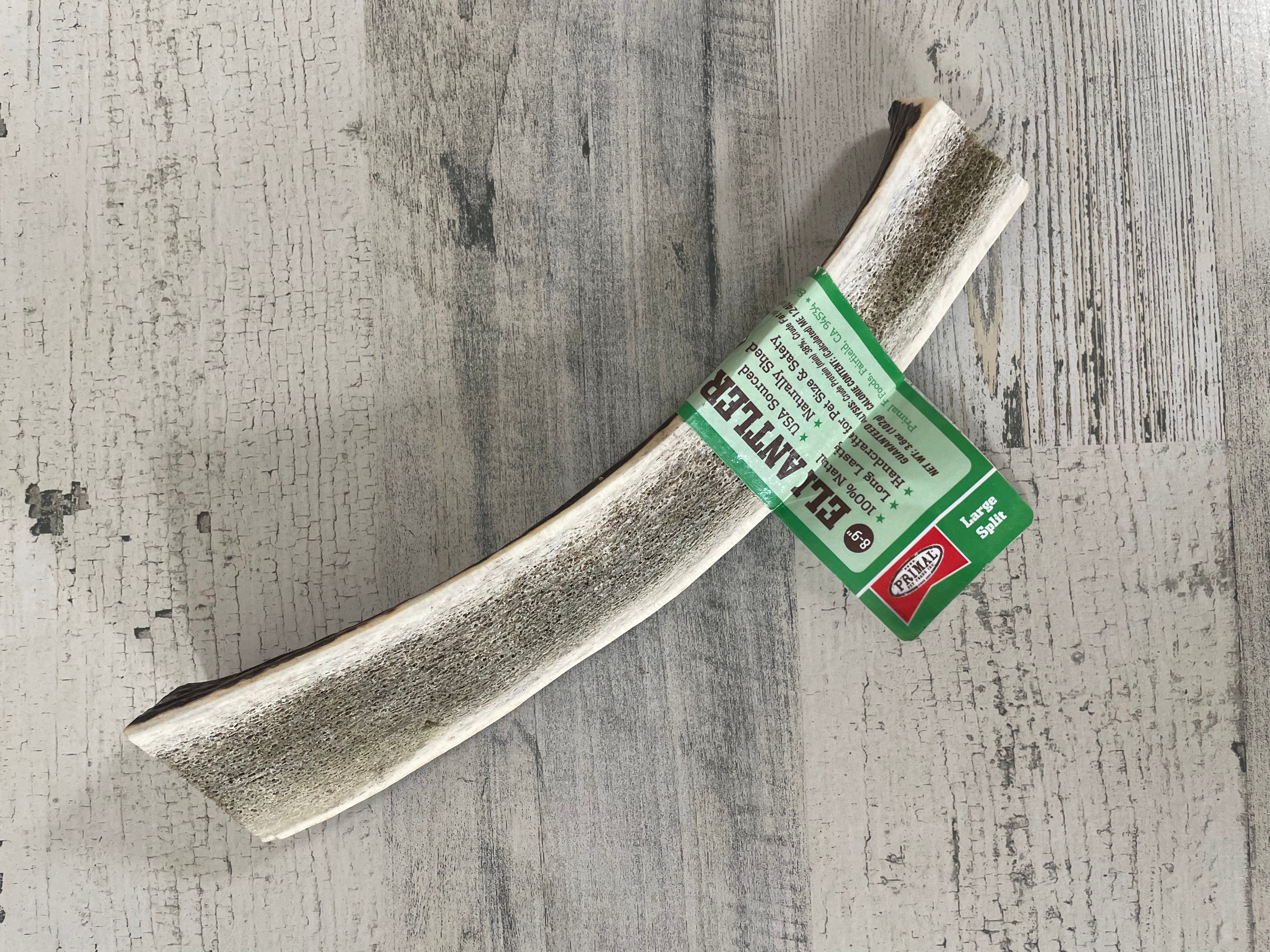 Natural Primal Split Elk Antler Chews for Dogs – Durable Dog Chew Treats for Aggressive Chewers | Perfect for Teething Puppies & Dental Health