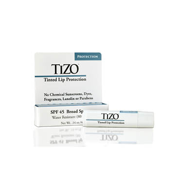 TiZo Tinted Lip Balm with SPF 45 Broad Spectrum Sun Protection - Moisturizing & UV Defense for Outdoor Activities, Hiking & Daily Use
