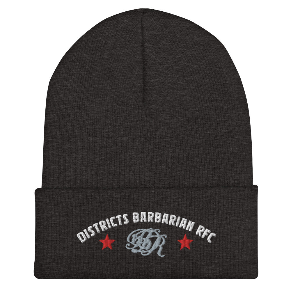 Districts Barbarian RFC Cuffed Beanie - Winter Knit Hat for Men & Women - Warm Fleece Lined Skull Cap for Outdoor Activities, Running, Hiking, and Snow Sports