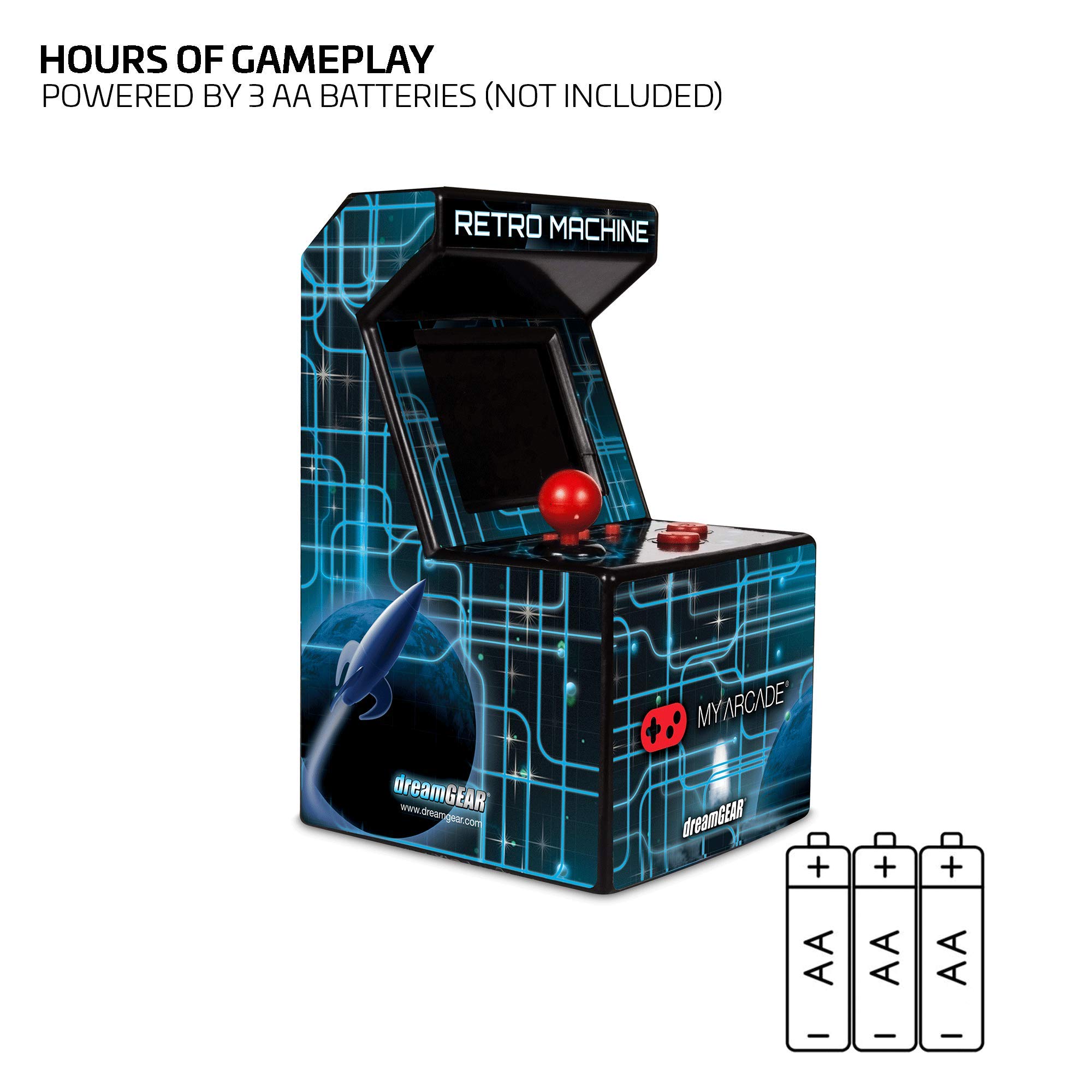 My Arcade Retro Machine Playable Mini Arcade - 200 Classic Games Built-In | 5.75 Inch Portable Gaming System with 2.5