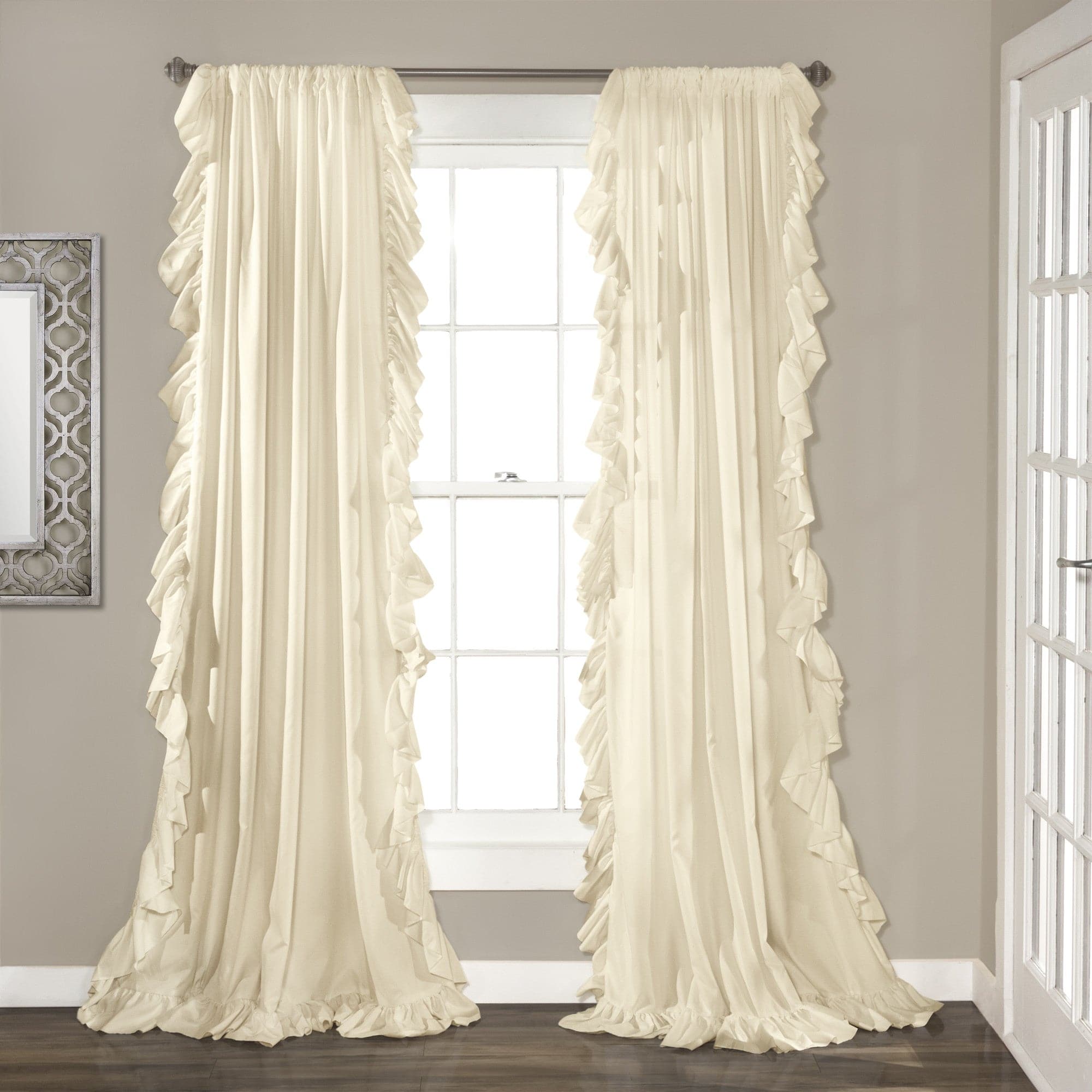 Reyna Window Curtain Panel Set - Blackout Thermal Insulated Drapes for Living Room & Bedroom - Noise Reducing & Energy Saving Home Decor