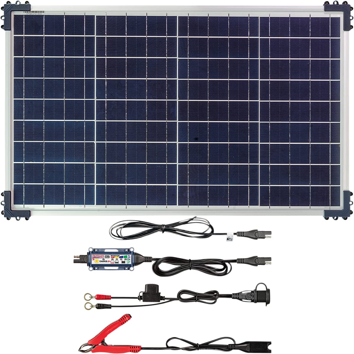 Optimate Solar Duo 40W Weatherproof Solar Battery Charger & Maintainer - 12V/12.8V 3.3A 6-Step Charging for Cars, Motorcycles, Boats & RVs - Perfect for Outdoor, Camping & Off-Grid Power Solutions