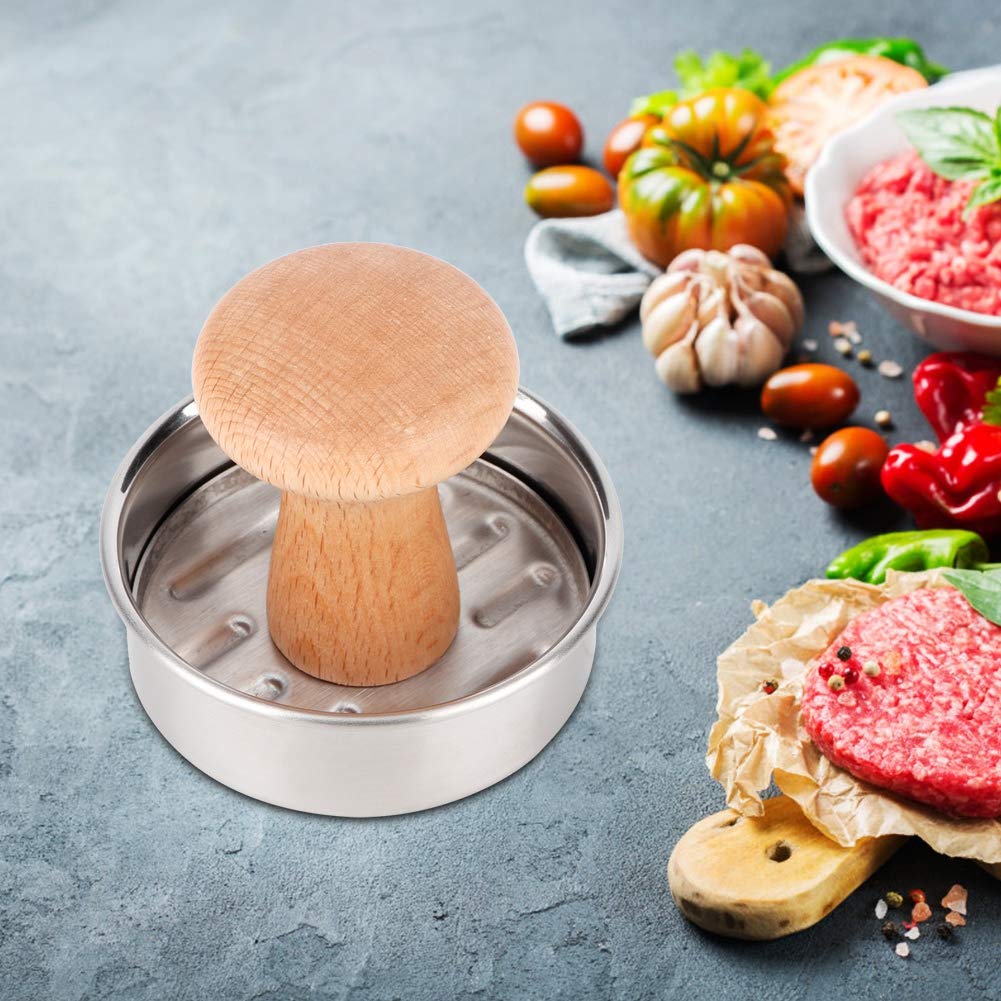 Stainless Steel Manual Hamburger Press Maker - QANYEGN Patty Forming Machine for Homemade Burgers, Meatballs & Patties | Perfect Kitchen Tool for BBQ, Grilling & Home Cooking