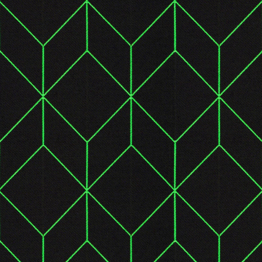 Maharam Bright Cube Lime Green Decorative Throw Pillow - Modern Home Accent for Living Room, Bedroom, or Office Sofa