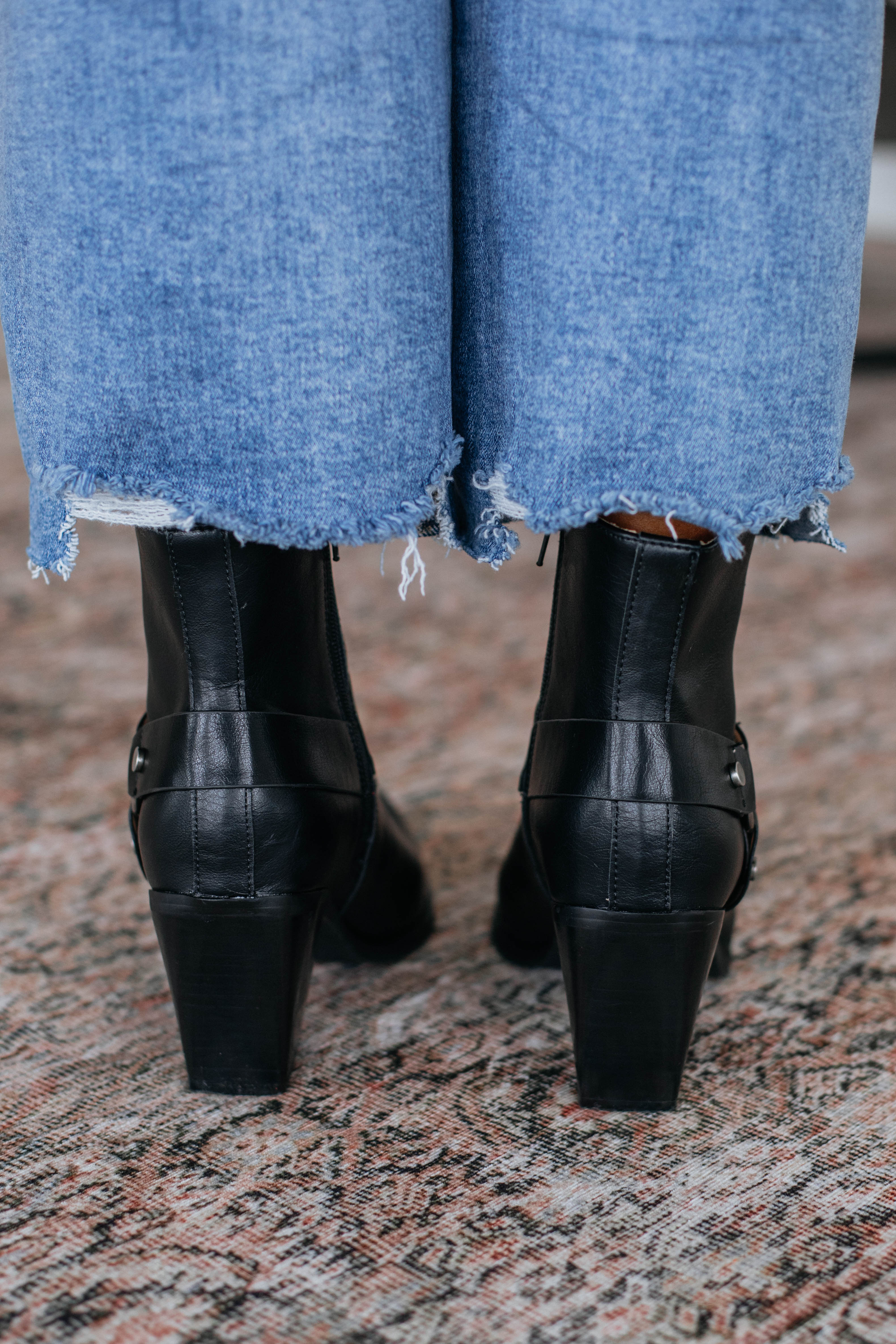 Here For A Good Time Black Boots - Stylish & Comfortable Women's Ankle Boots for Casual Outings & Night Out