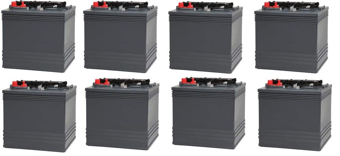Evergreen Electric VEHICL 8V Legacy XLE 4P Golf Cart Battery Replacement - 8 Pack for Golf Carts & Recreational Vehicles | Long-Lasting Power for Golf Courses & Campgrounds