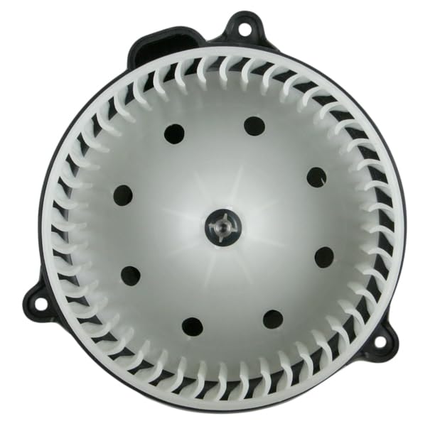 TRQ Heater Blower Motor with Fan Cage Replacement for Chevy Tahoe, GMC Sierra Pickup, Cadillac H2 - Compatible with 2000-2006 Models - Perfect for Winter Heating & Defrosting
