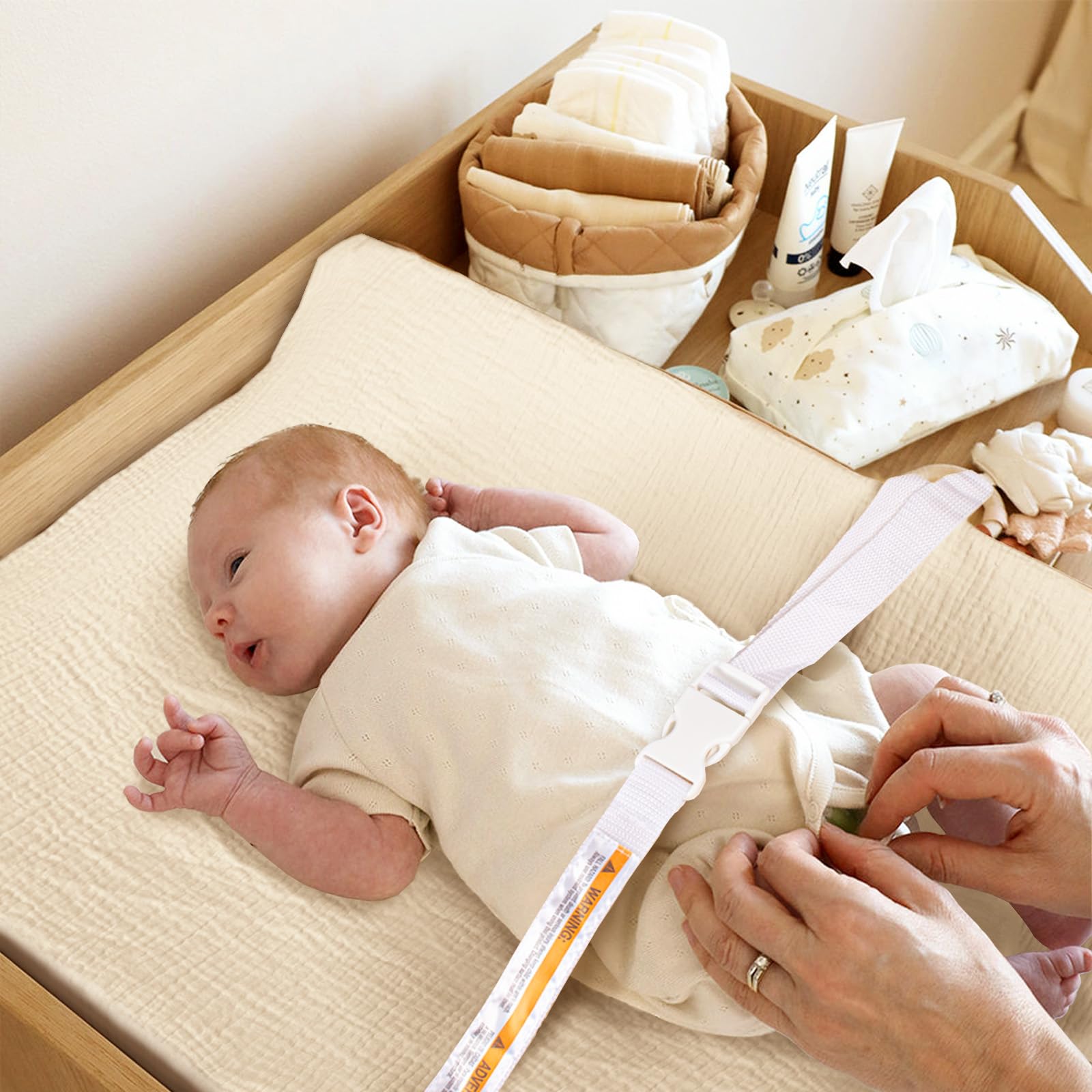 100% Cotton Muslin Changing Pad Cover for Boys & Girls - Soft, Breathable 3-Pack for Standard Changing Table Topper (32
