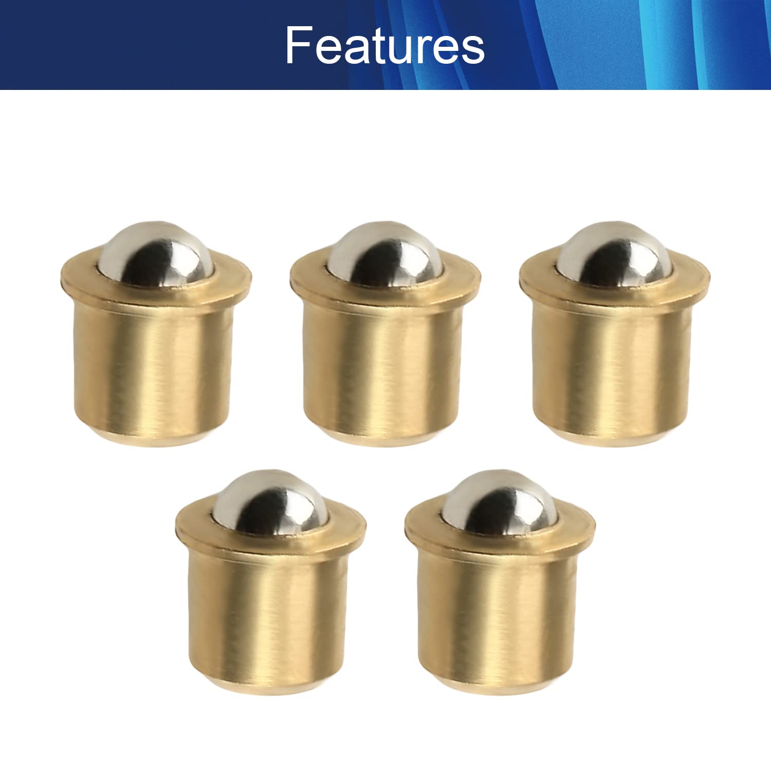 Stainless Steel Adjustable Ball Catch Hardware with Strike Plate - 0.31