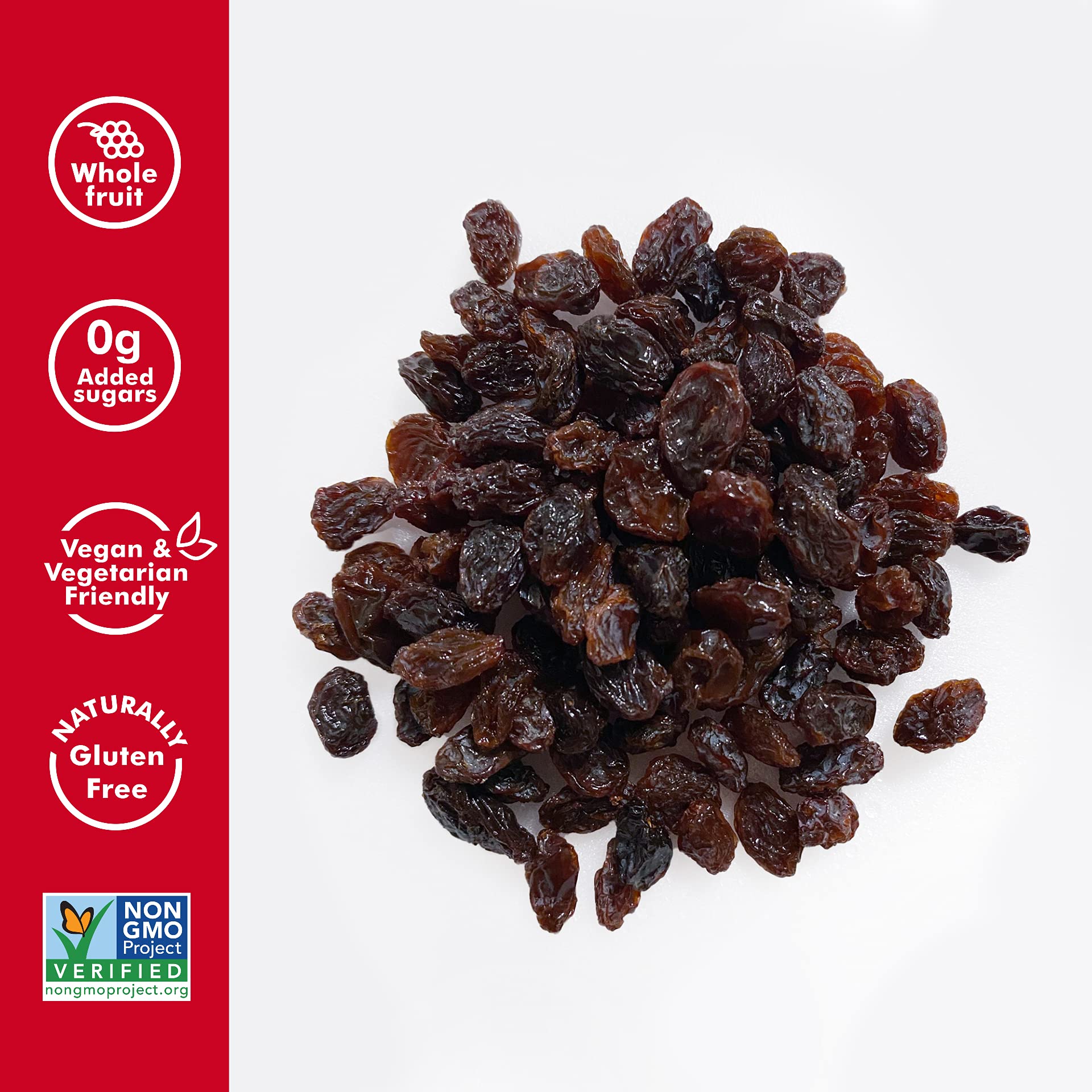 Sun-Maid California Sun-Dried Raisins - 2 Pack (32 oz Total) Resealable Bags - All Natural Dried Fruit Snacks for Kids & Adults - Perfect for Lunch Boxes, Baking, Trail Mix & Healthy Snacking