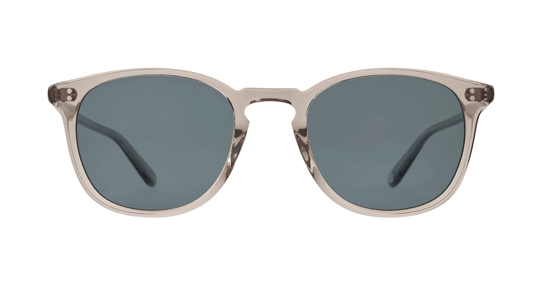 Garrett Leight Kinney 2007 Clay Crystal Polarized Sunglasses - Classic Aviator Style for Men & Women - Perfect for Driving, Beach & Outdoor Activities