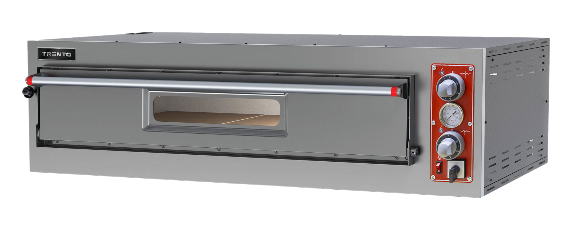 Nella Max Series Single Deck Pizza Oven - 5.6 Kw 220V 3 Phase Commercial Pizza Maker for Restaurants, Pizzerias & Catering Businesses - Perfect for Baking Crispy Crust Pizzas, Bread & Pastries