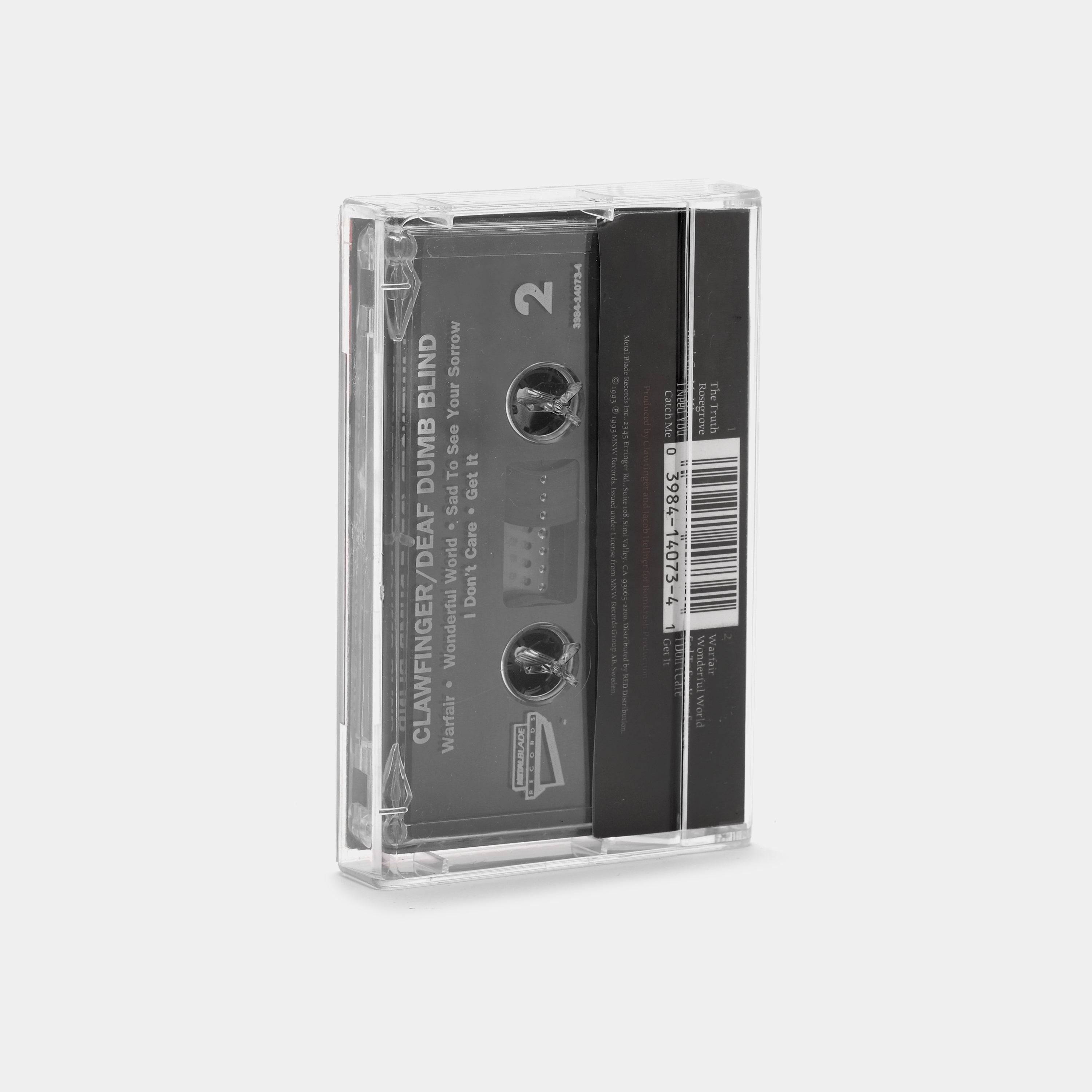 Clawfinger Deaf Dumb Blind Cassette Tape - Vintage Music Collectible - Perfect for 90s Punk Rock Fans & Retro Music Enthusiasts
