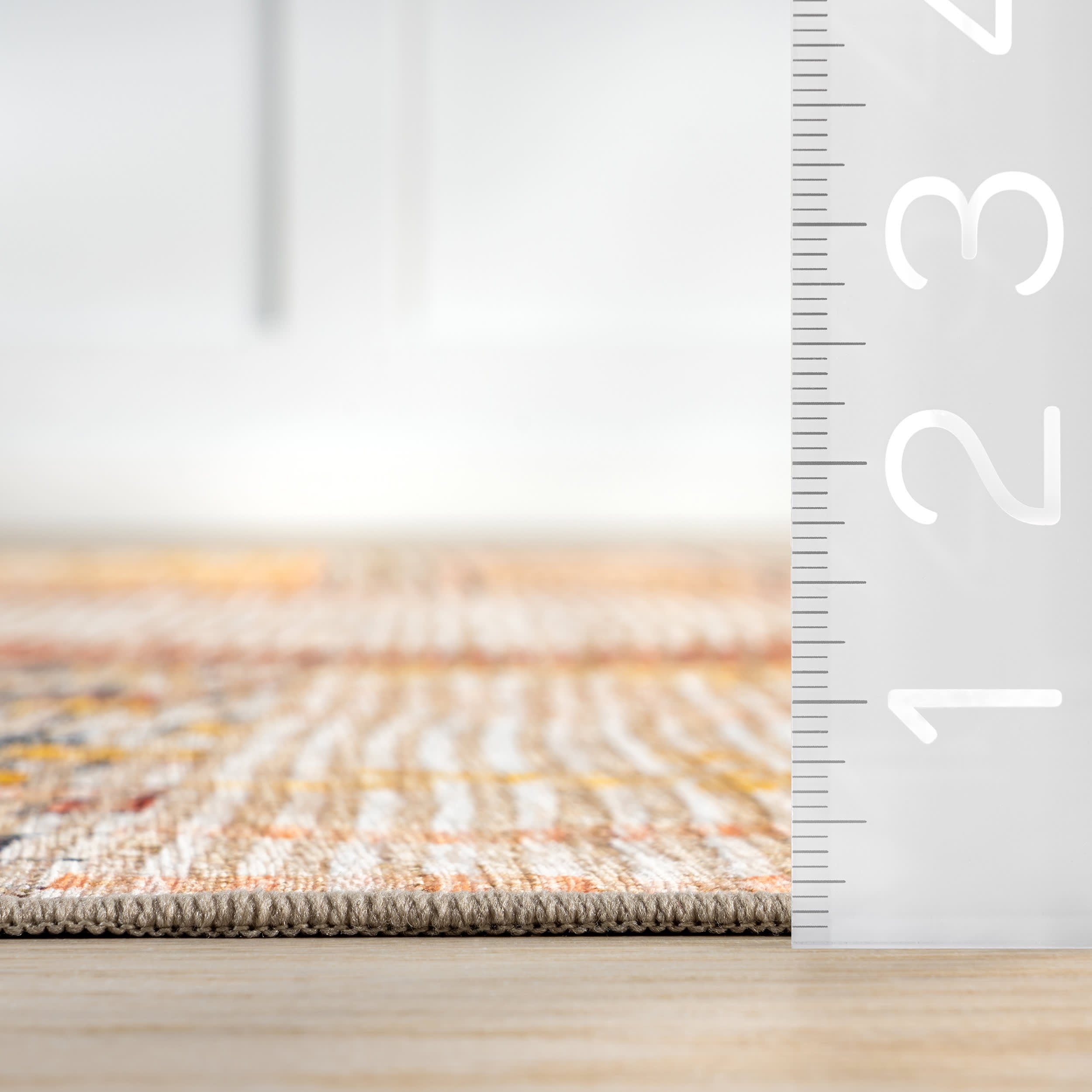 Cielo Abstract Spill Proof Washable Rug - Waterproof Multicolor Non-Slip Area Rug for Living Room, Bedroom, Kitchen & High Traffic Areas