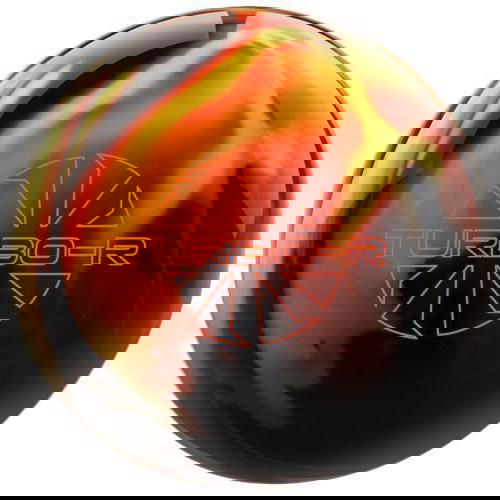 Ebonite Turbo/R Bowling Ball - Black Copper Yellow Color for Professional & Recreational Bowlers | Perfect for League Play & Tournament Performance