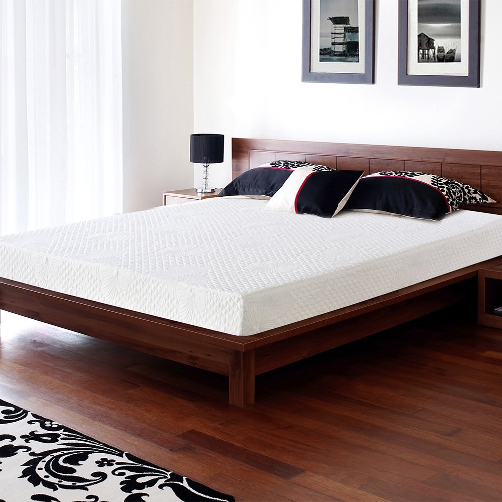 Olee Sleep 6 Inch Queen Size Memory Foam Mattress - Gel Infused Cooling Mattress for Pressure Relief & Back Support, CertiPUR-US Certified Medium Firm Mattress in a Box - Perfect for Guest Rooms, Dorm Beds & Apartment Sleeping