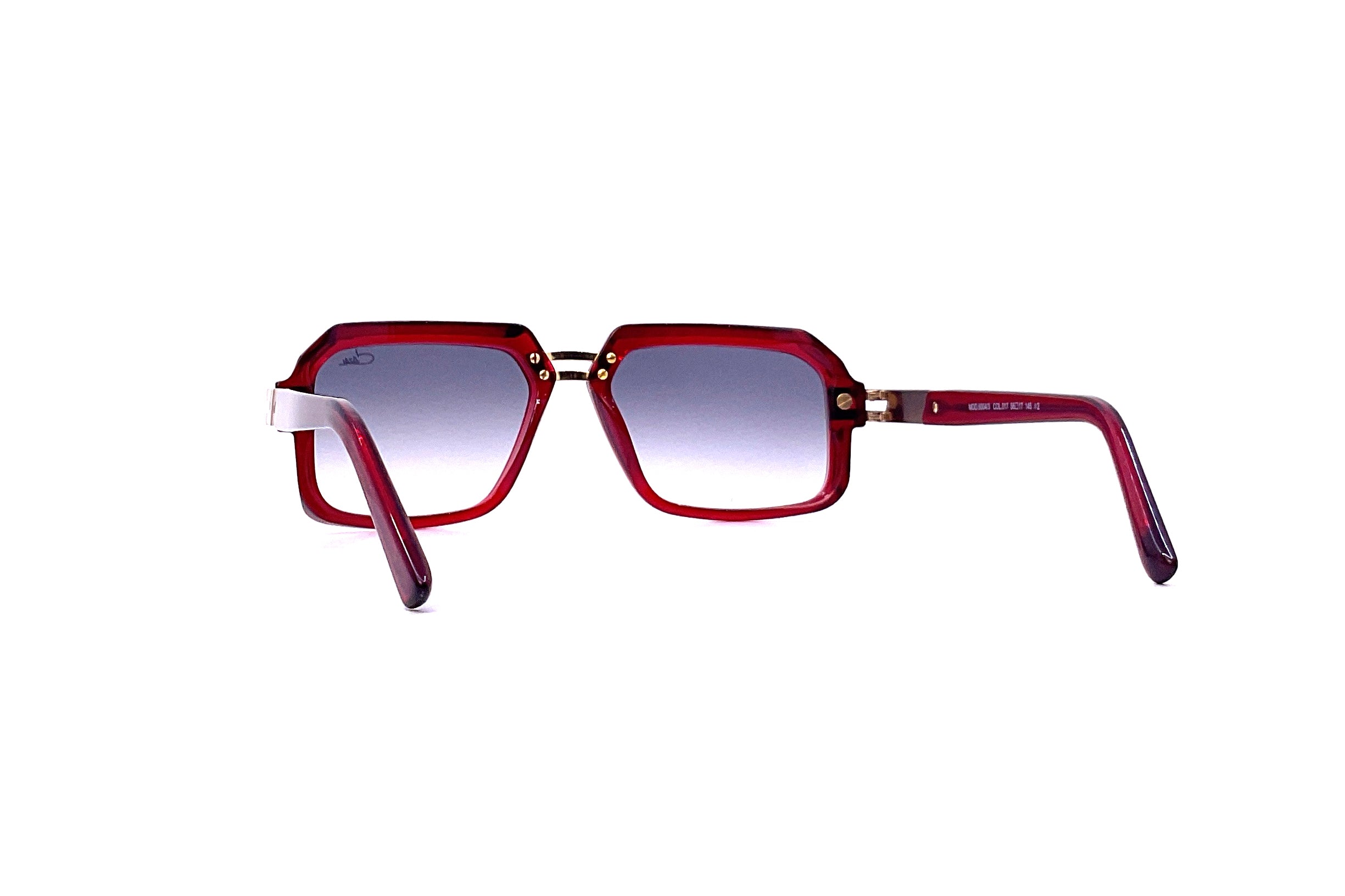 Cazal 6004/3 Sunglasses - Red/Gold Frame with UV Protection - Stylish Retro Aviator Sunglasses for Men & Women - Perfect for Driving, Travel, and Outdoor Activities