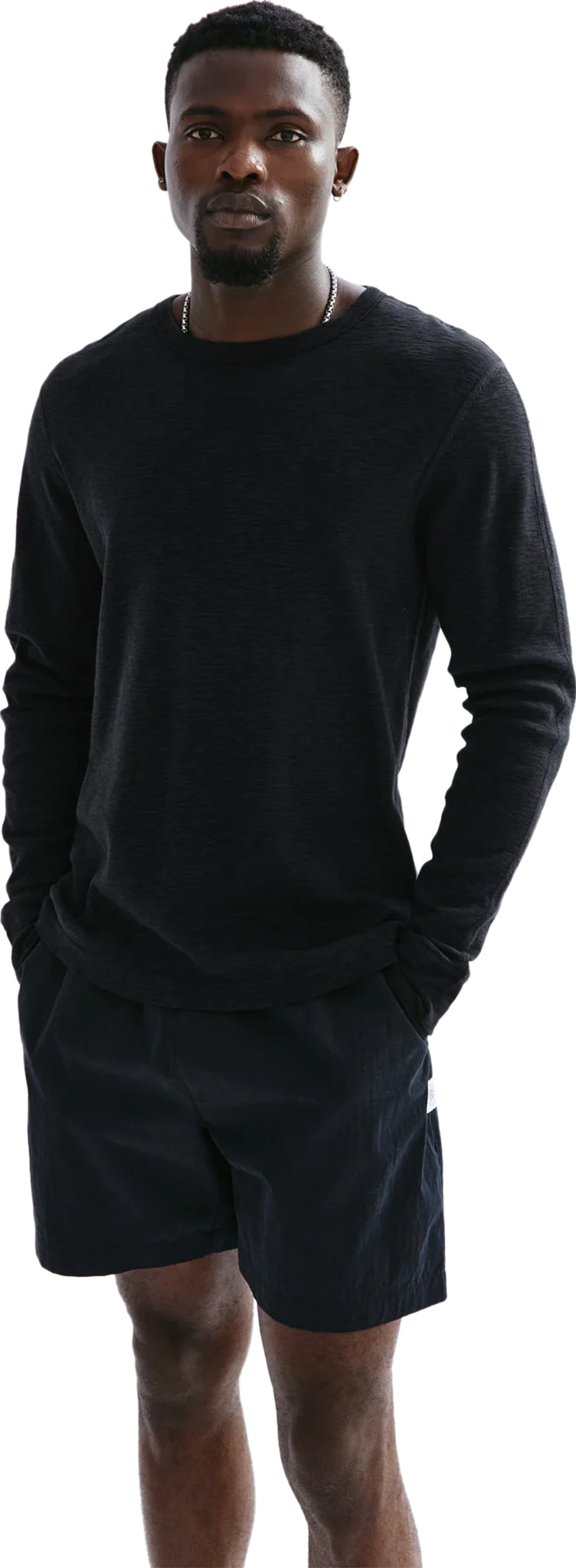 1x1 Slub Long Sleeve T-Shirt for Men - Comfortable Knitted Casual Shirt - Perfect for Everyday Wear, Office & Outdoor Activities