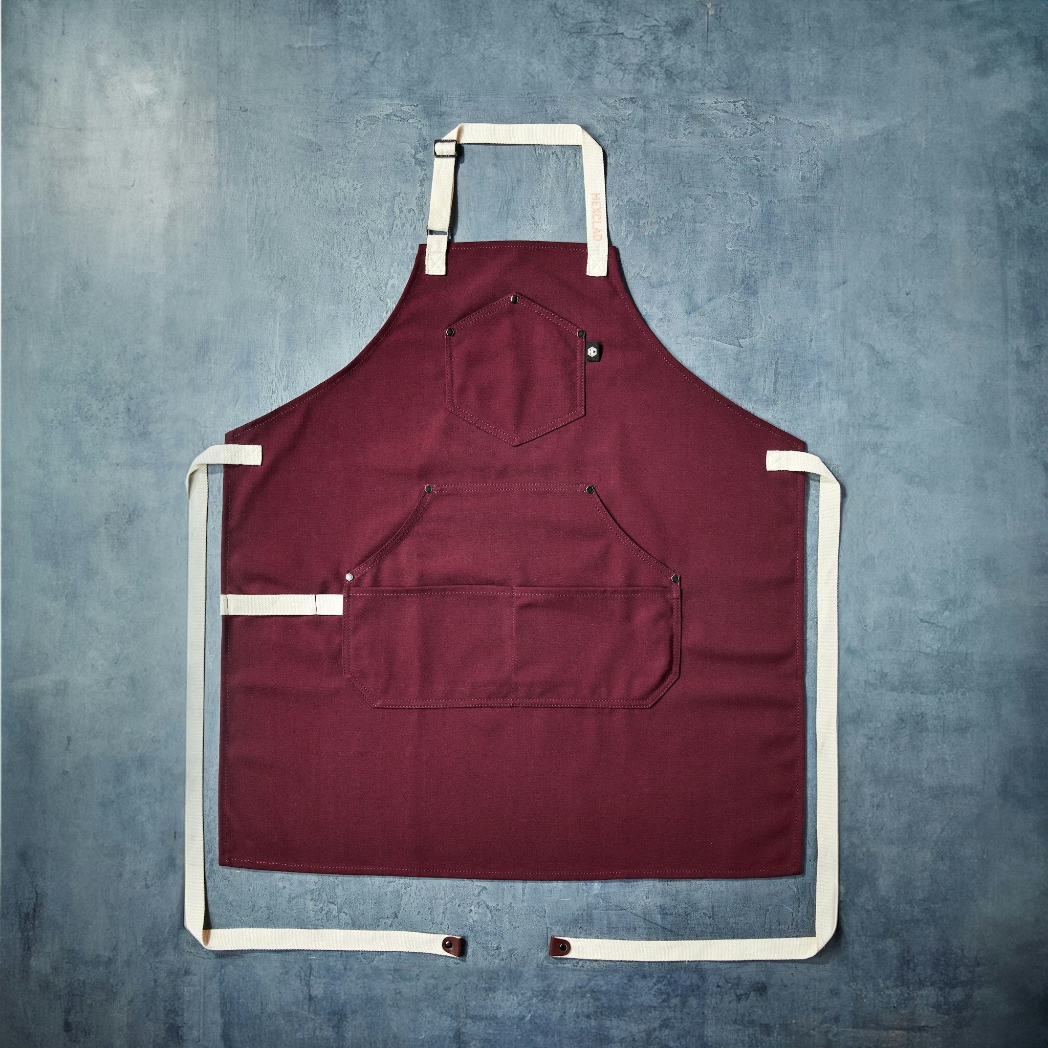 Eco-Friendly Modern Kitchen Apron for Cooking & Baking - Adjustable & Stylish Crimson Design - Perfect for Home Chefs, BBQ, and Culinary Enthusiasts
