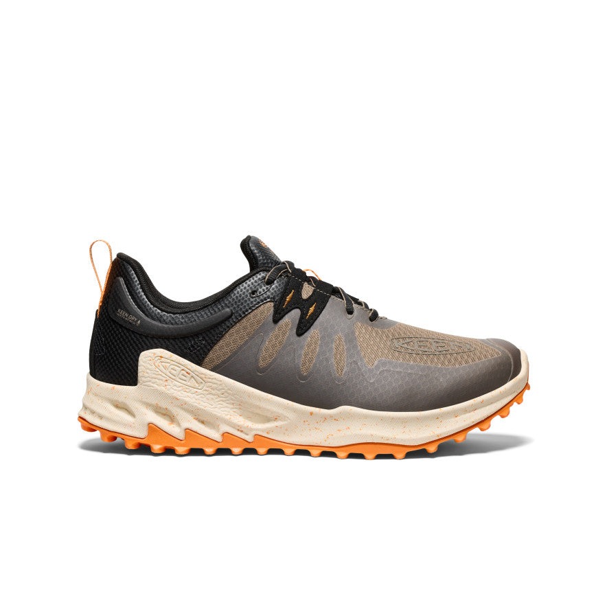 Men's Zionic Waterproof Hiking Shoes - Lightweight & Durable Trail Running Shoes for Outdoor Adventures | Brindle/Bright Marigold | Perfect for Hiking, Camping & Mountain Climbing