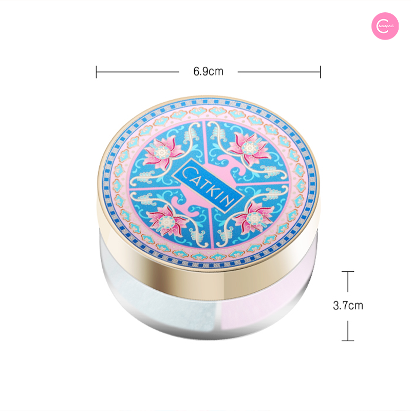 CATKIN Three Color Hibiscus Loose Powder - Long Lasting Oil Control & Pore Minimizing Face Makeup | Perfect for Daily Wear & Special Occasions