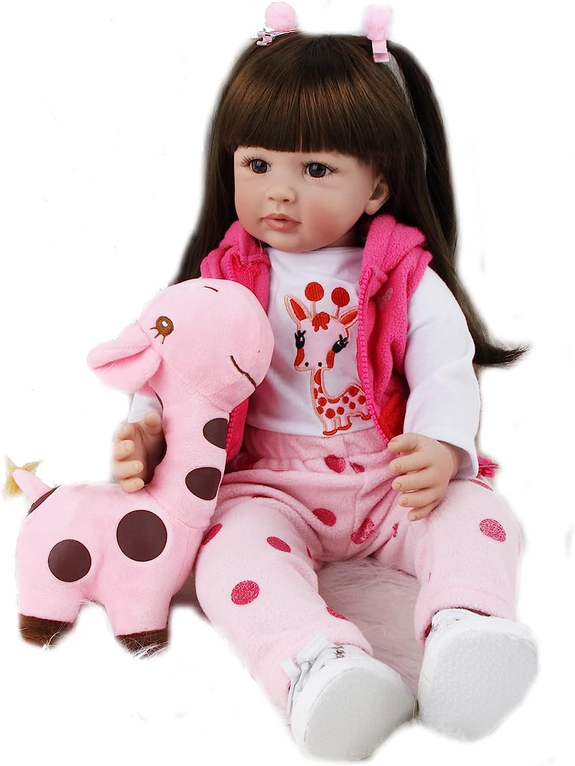 24 Inch Realistic Reborn Baby Doll - Soft Silicone Vinyl Newborn Doll for Girls | Lifelike Baby Toy for Play, Collecting & Photography Props