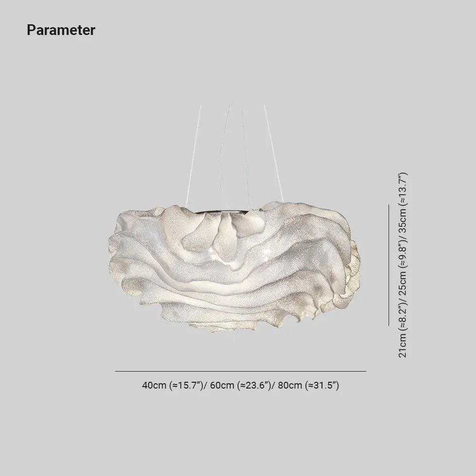 Modern Cloud Art Pendant Light - Sleek Contemporary Ceiling Fixture for Living Room, Bedroom & Dining Room Decor