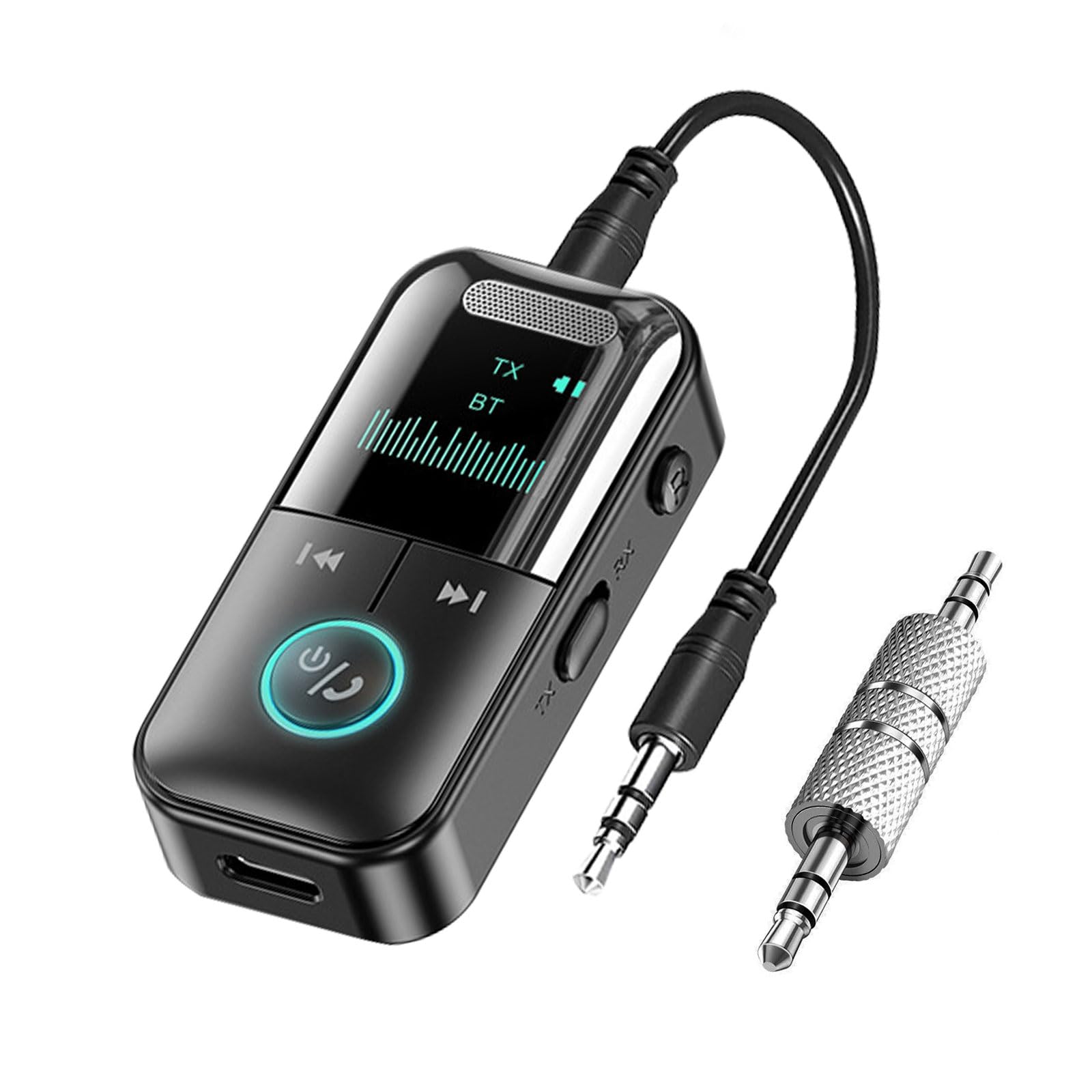 Bluetooth 5.4 Transmitter & Receiver - Wireless Audio Adapter with 3.5mm Jack for TV, Airplane, Car | HiFi Bluetooth Receiver for Speakers & Headphones | Perfect for Home Entertainment & Travel Use