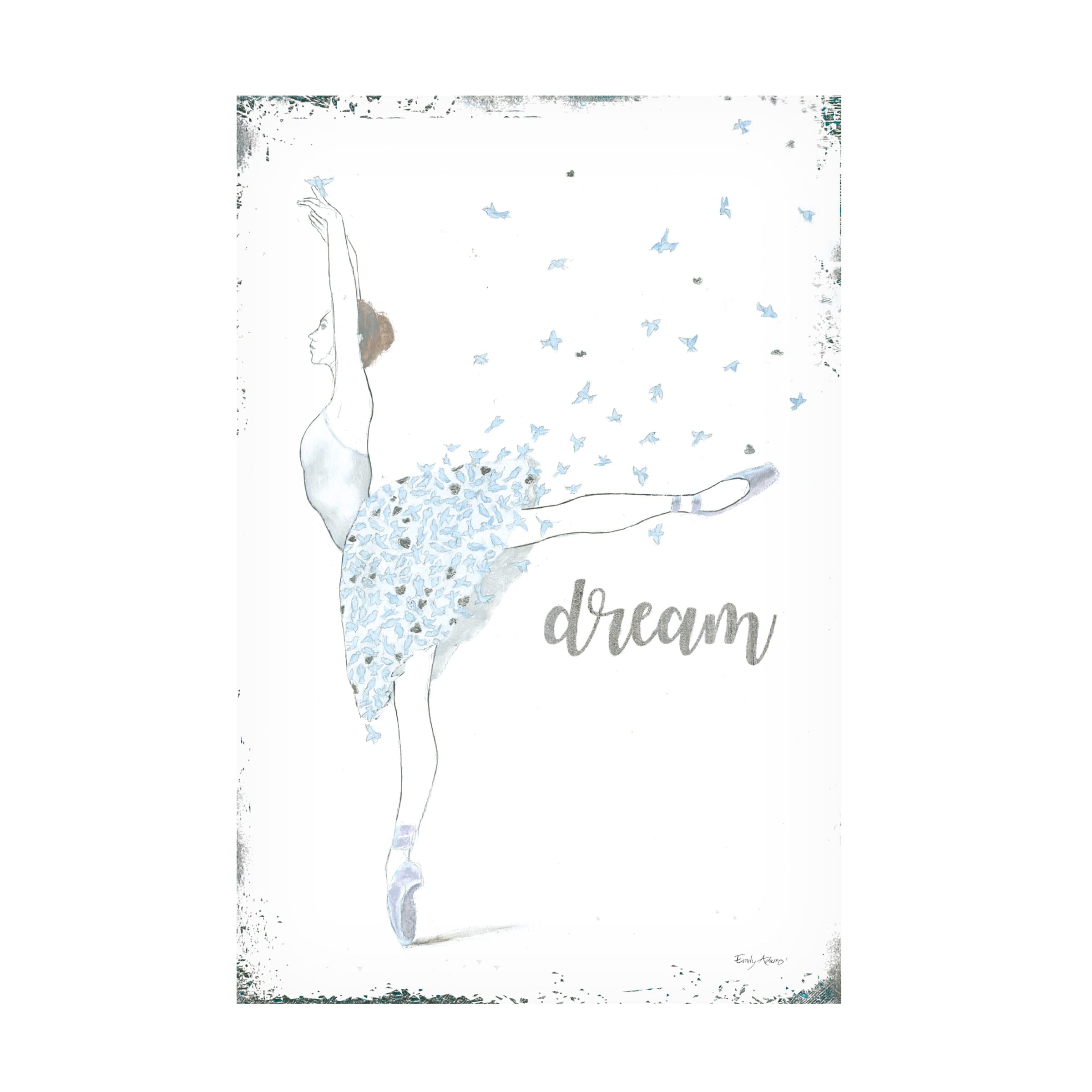 Dream Dancer II Canvas Wall Art by Emily Adams - Modern Home Decor for Living Room, Bedroom & Office - Trademark Fine Art Collection
