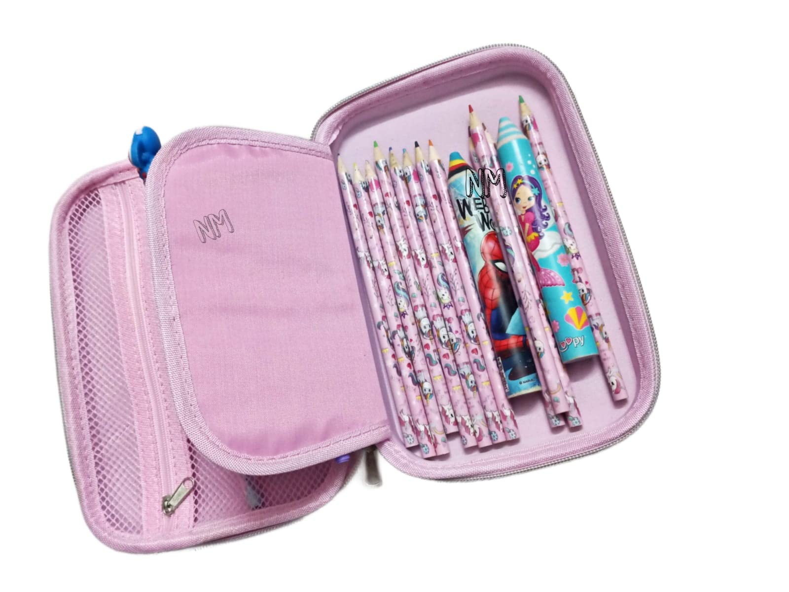 Lalji Creations Pig-Themed Hard Case Pencil Box for Kids - Large Multifunctional School Supply Organizer with Durable Hardtop, Perfect for Classroom, Homework & Art Supplies Storage (Cute Pig Design)