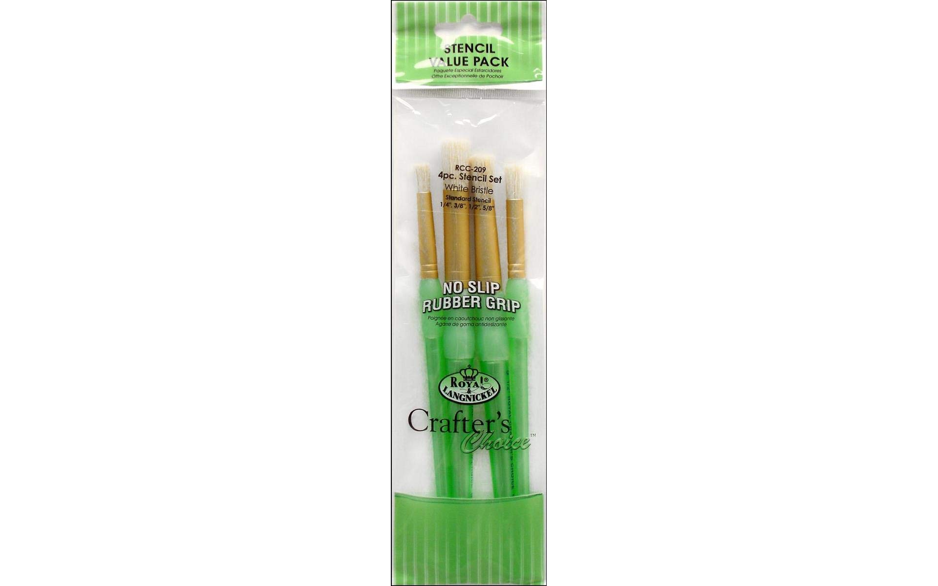 Royal Brush Stencil Brush Set - Professional Artist Paint Brushes for Acrylic, Oil & Watercolor - Perfect for DIY Crafts, Home Decor & Canvas Painting