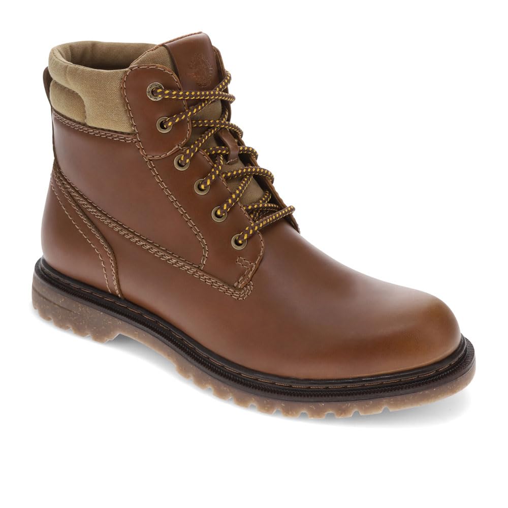 Dockers Men's Casual Boots for Work & Outdoor - Comfortable Leather Ankle Boots with Slip-Resistant Sole | Perfect for Office, Hiking & Everyday Wear
